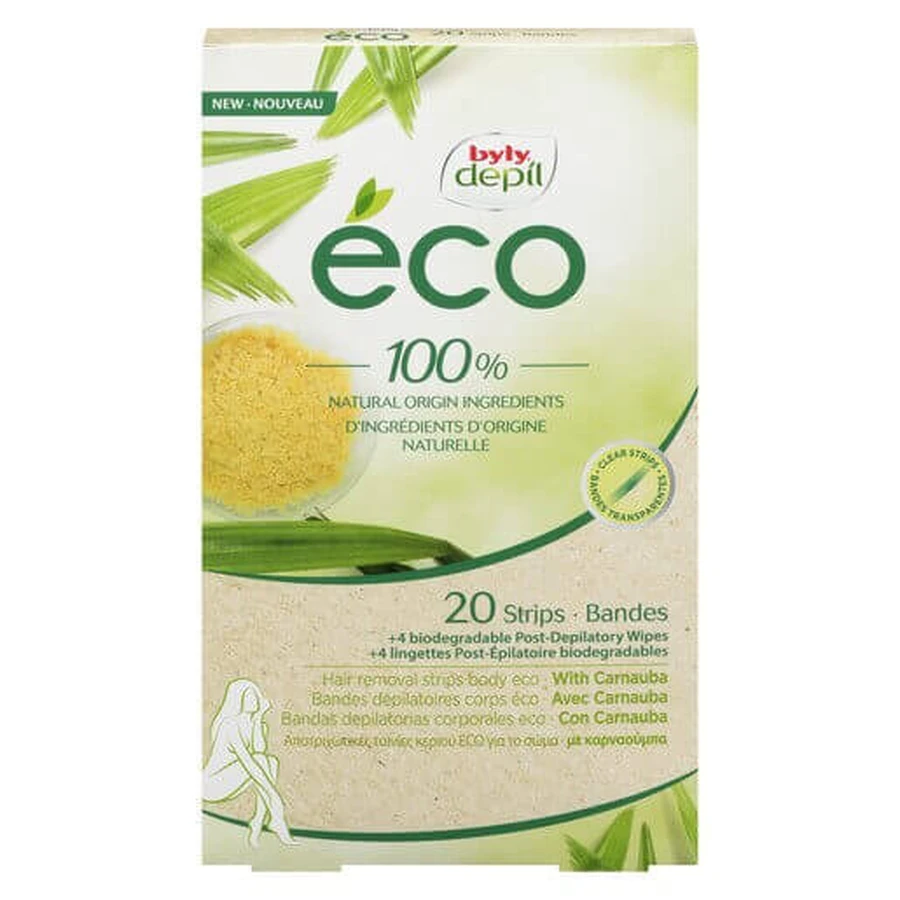 Полоски для удаления волос на лице eco Depil, 20 штук, Byly: цены и характеристики