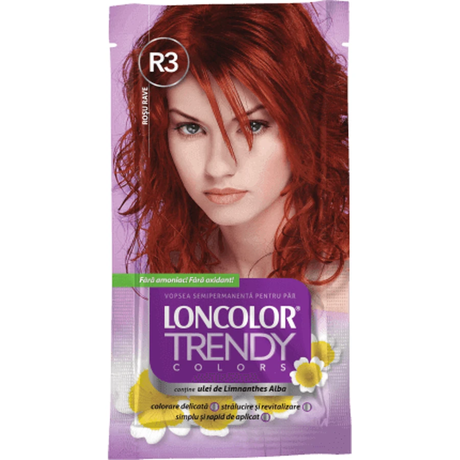 Напівстійка фарба Loncolor Trendy rave red R3, 1 шт.: ціни та характеристики