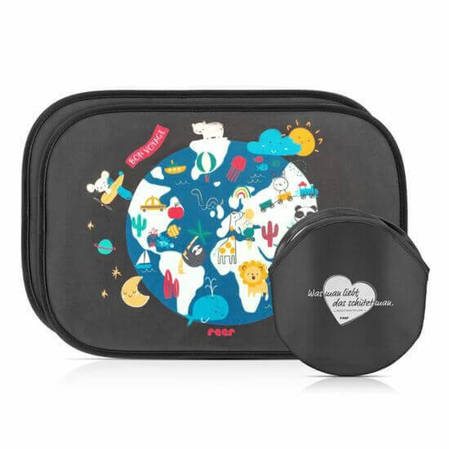 TravelKid Sun, Reer, набір з 2 автомобільних сонцезахисних козирків, що клеяться без присосок: ціни та характеристики