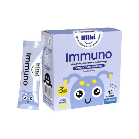 ForMeds Hilki Immuno, для дітей від 3 років, зі смаком банана, 15 пакетиків: ціни та характеристики