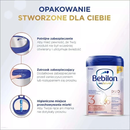 Суха молочна суміш Nutricia Bebilon Profutura DuoBiotik 3, після 1 року, 800 г: ціни та характеристики