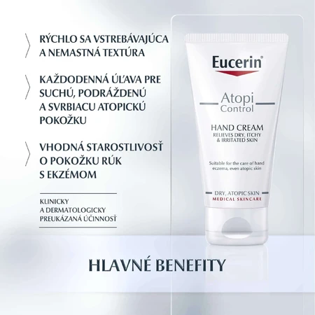 Крем для рук Eucerin AtopiControl 75 мл: ціни та характеристики