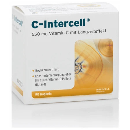C-Intercell Вітамін С попереднього вивільнення - 650 мг 90 капсул: ціни та характеристики