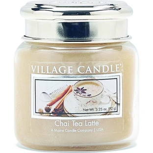 Village Candle Ароматична свічка у склі - Chai Tea Latte - Чай з молоком та корицею, велика 1×1 шт