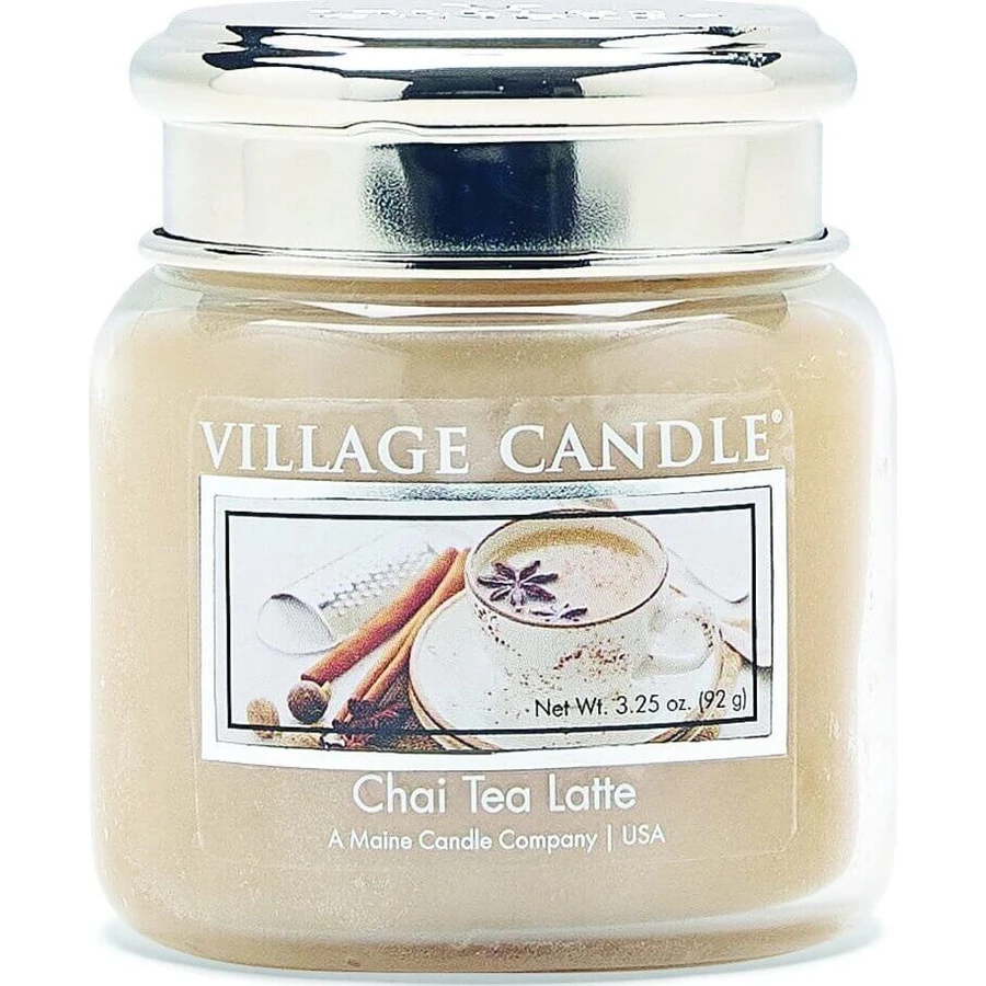 Village Candle Ароматична свічка у склі - Chai Tea Latte - Чай з молоком та корицею, велика 1×1 шт: ціни та характеристики