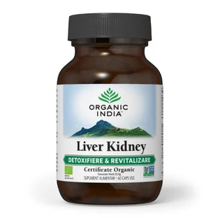 Гепатопротектор и Здоровье почек Organic India Liver Kidney, 60 капсул