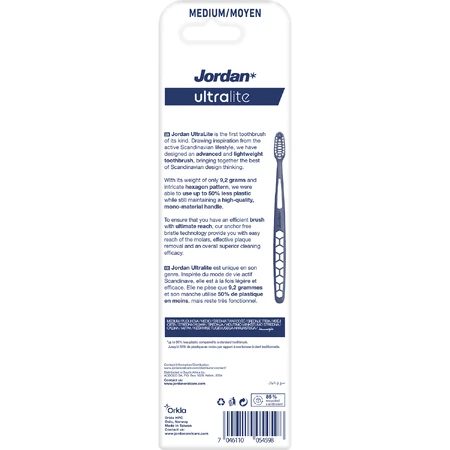 Jordan Ultralite Medium, зубна щітка, середня, 2 шт.: ціни та характеристики