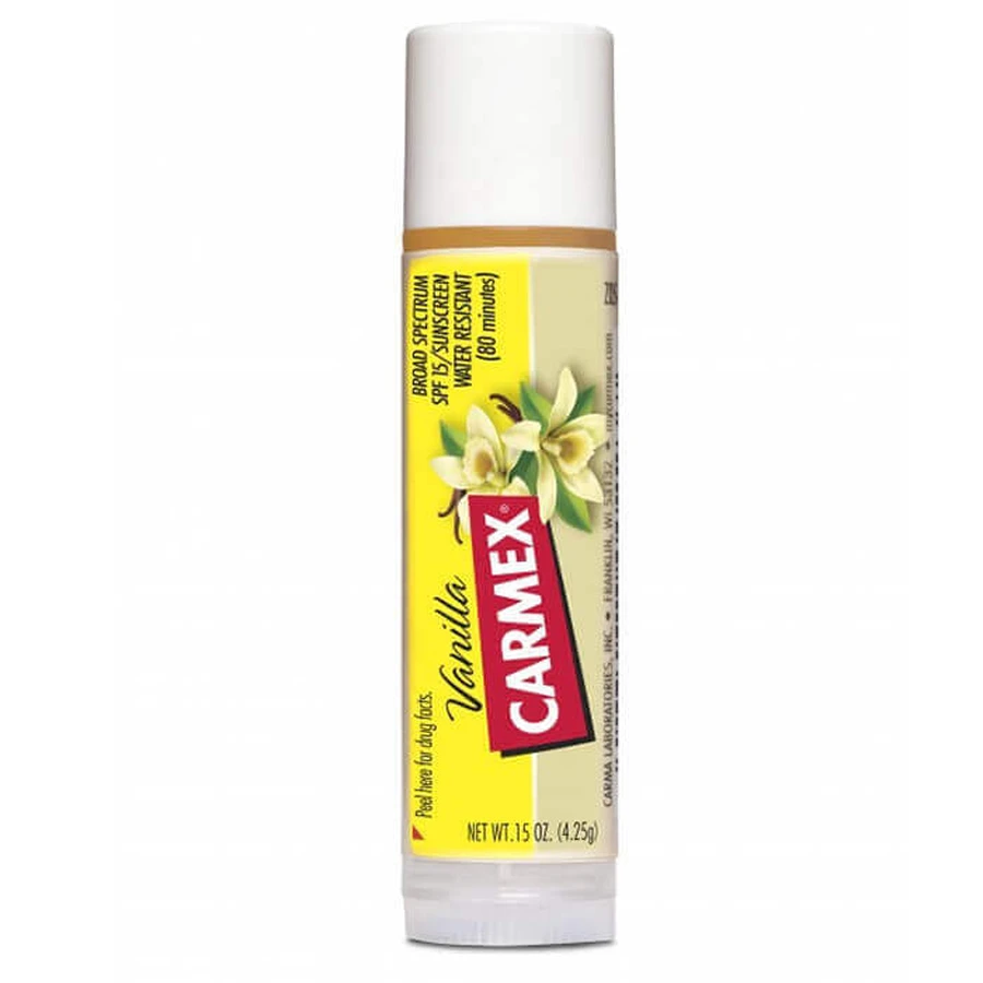 Carmex Ваниль, бальзам для губ, стик, SPF 15, 4,25 г: цены и характеристики