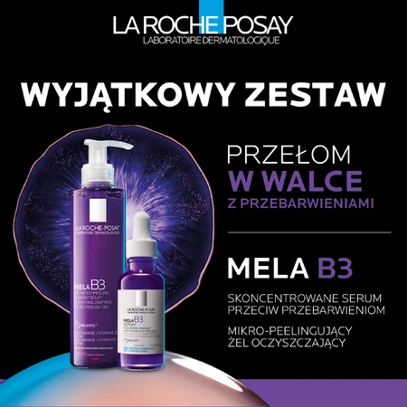 La Roche-Posay Mela B3 Kit, Микропилинг для лица, 200 мл + сыворотка против пигментации, 30 мл: цены и характеристики