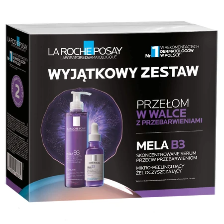 La Roche-Posay Mela B3 Kit, Микропилинг для лица, 200 мл + сыворотка против пигментации, 30 мл: цены и характеристики