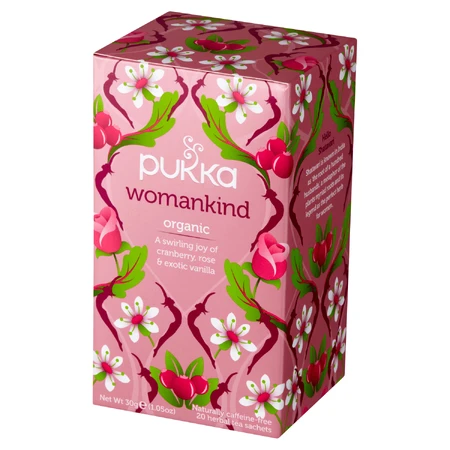 Pukka Womankind Organic, фруктово-трав'яний чай, журавлина та троянда, ароматизований, 1,5 г х 20 пакетиків: ціни та характеристики