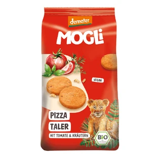 Органические крекеры с томатом и травами для пиццы, 125 г, Mogli