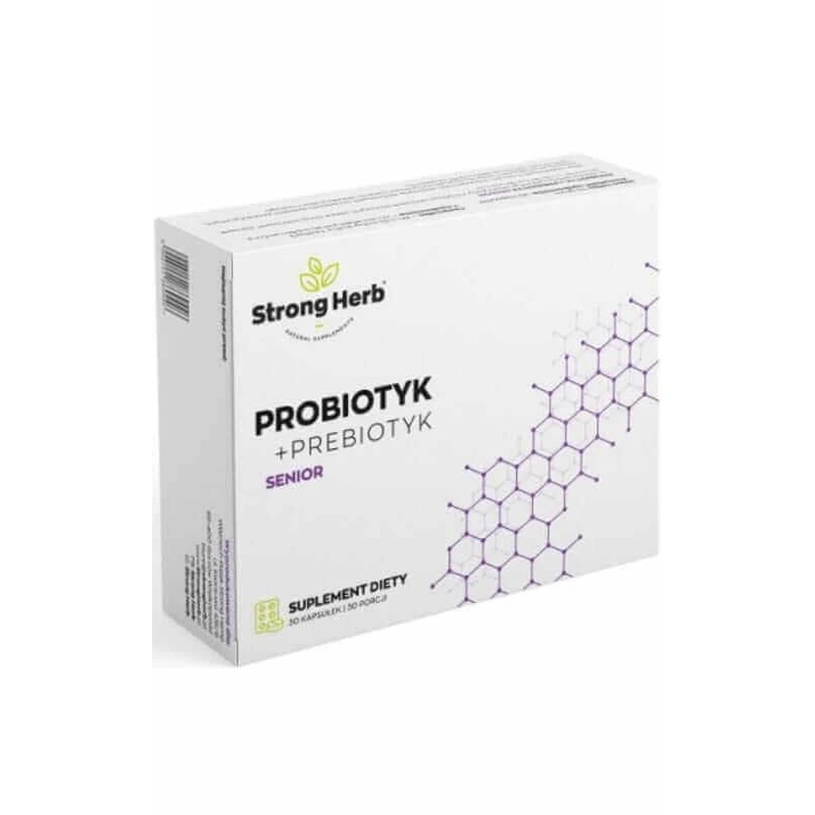 Пробиотик + пребиотик Senior 30 капсул Strong Herb: цены и характеристики