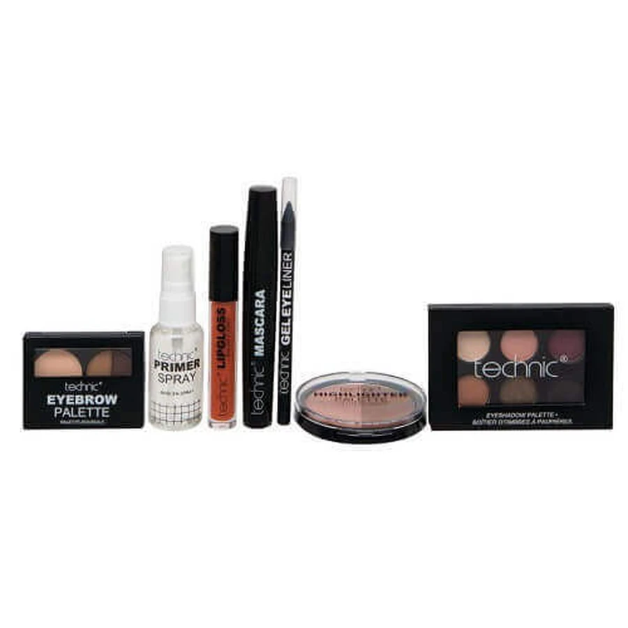Набор для макияжа, Technic, Glam Goals Makeup Kit, 7 продуктов: цены и характеристики