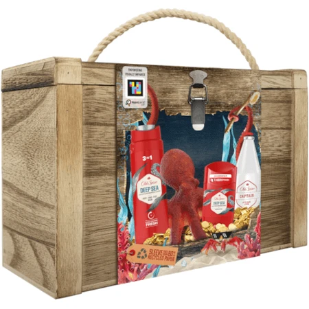 Old Spice Treasure Chest для чоловіків - твердий дезодорант + гель для душу + лосьйон після гоління: ціни та характеристики
