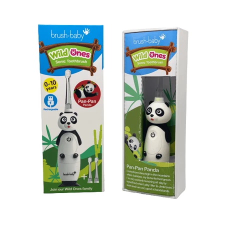 Перезаряжаемая электрическая зубная щетка Panda Wild Ones, Brush Baby: цены и характеристики