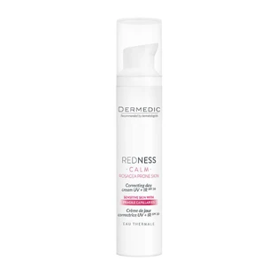 Dermedic Redness Calm, корректирующий дневной крем UV+IR, для сосудистой кожи со склонностью к гиперреактивности, эритеме и акне-розацеа, 40 мл