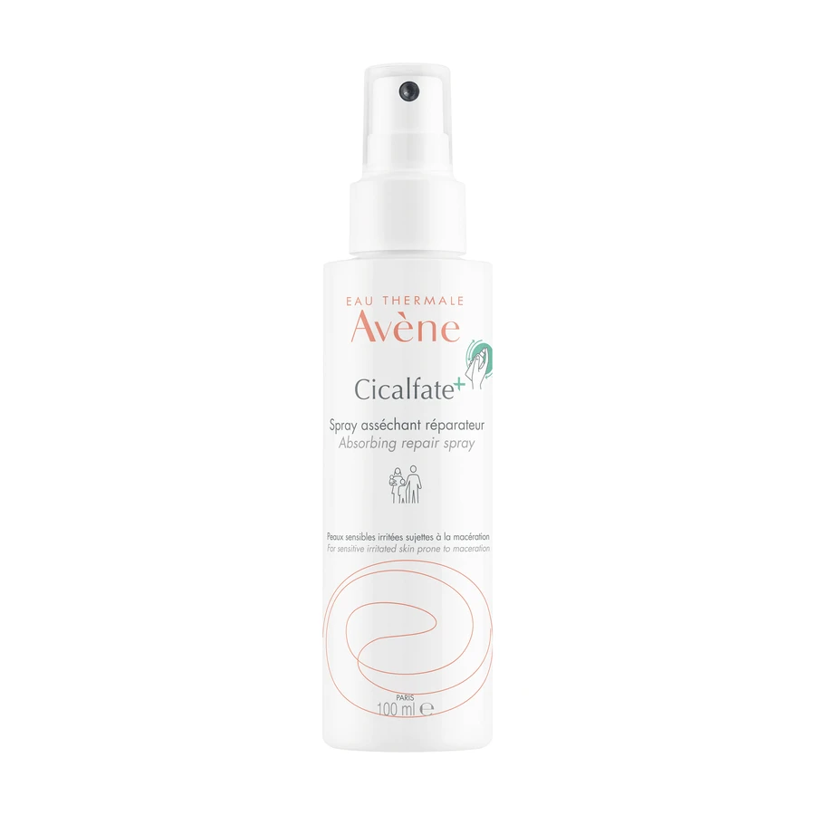 Avene Cicalfate+, Подсушивающий регенерирующий спрей, для чувствительной кожи, склонной к мацерации, 100 мл: цены и характеристики