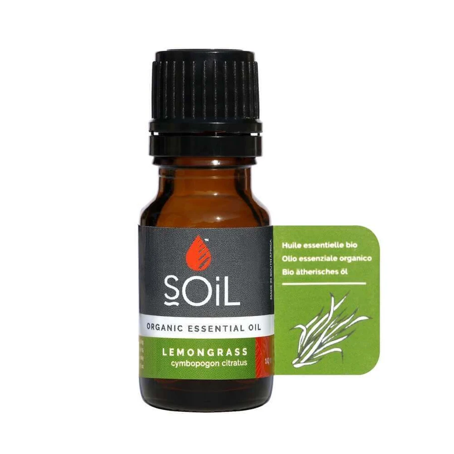 Эфирное масло лемонграсса Lemongrass Pure 100% Organic, 10 мл, SOiL: цены и характеристики