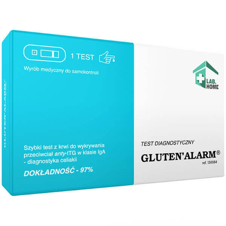 LabHome GlutenAlarm, анализ крови на непереносимость глютена, диагностика коэлиакии, 1 шт.: цены и характеристики