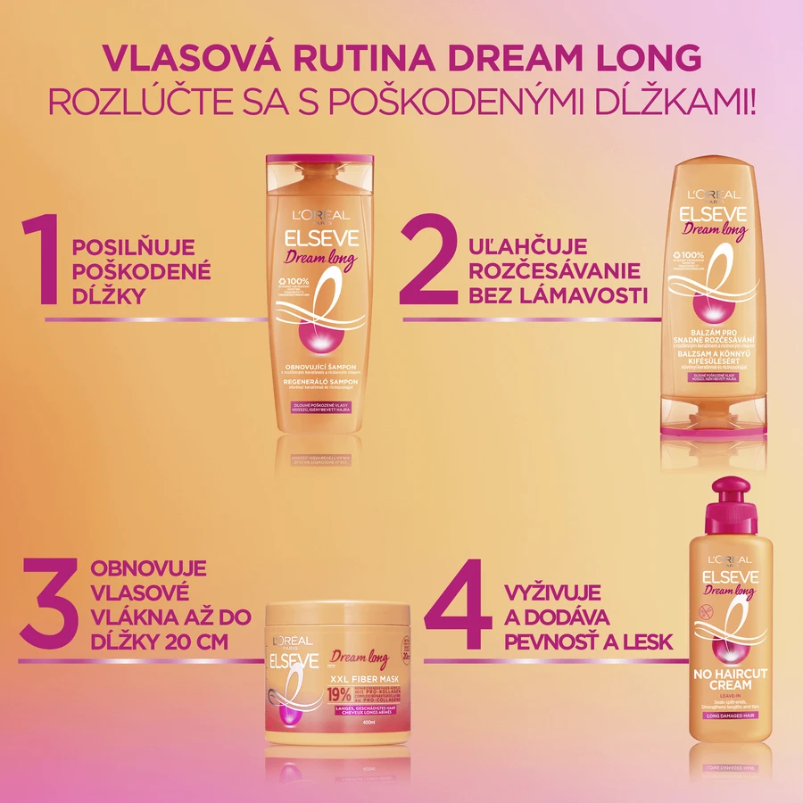 L'Oréal Paris Elseve Elseve Dream Long XXL Маска для волосся з фіброволокнами 400 мл: ціни та характеристики