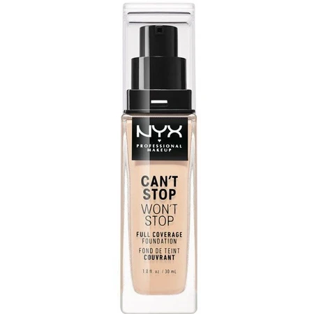 NYX Professional Makeup Тональна основа під макіяж Can't Stop Won't Stop 24 Hour Foundation High Coverage Makeup - відтінок 05 Light 30 мл: ціни та характеристики