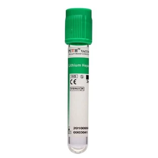 Bd vacutainer (вакутайнер) пластикова пробірка для дослідження плазми з li-гепарин 145 USP одиниць гепарину 6 мл, з корком ХЕМОГАРД