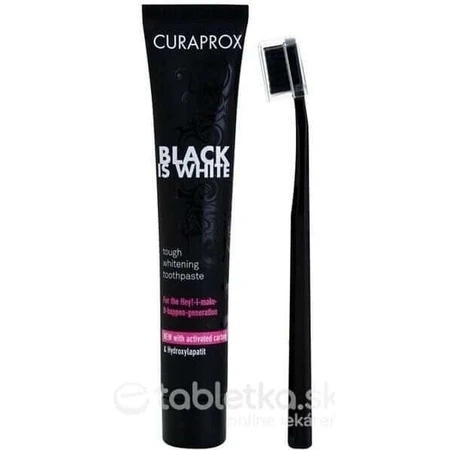 Набір CURAPROX Black is White Light-Pack 1×1, зубна паста 8 мл + зубна щітка CS 5460 1 шт.: ціни та характеристики