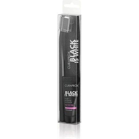Набір CURAPROX Black is White Light-Pack 1×1, зубна паста 8 мл + зубна щітка CS 5460 1 шт.: ціни та характеристики