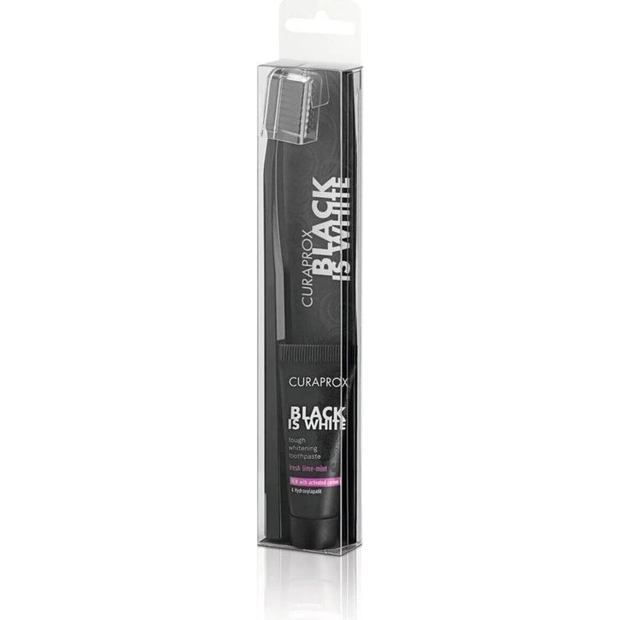 Набір CURAPROX Black is White Light-Pack 1×1, зубна паста 8 мл + зубна щітка CS 5460 1 шт.: ціни та характеристики