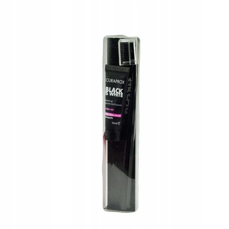 Набір CURAPROX Black is White Light-Pack 1×1, зубна паста 8 мл + зубна щітка CS 5460 1 шт.: ціни та характеристики