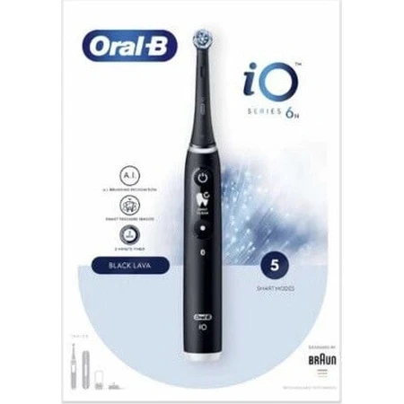 Электрическая зубная щетка Oral B iO Series 6 Black 1×1, электрическая зубная щетка: цены и характеристики