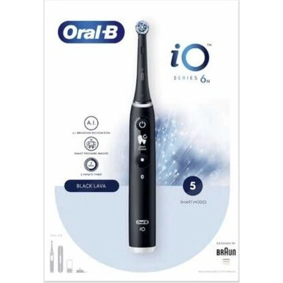 Электрическая зубная щетка Oral B iO Series 6 Black 1×1, электрическая зубная щетка: цены и характеристики