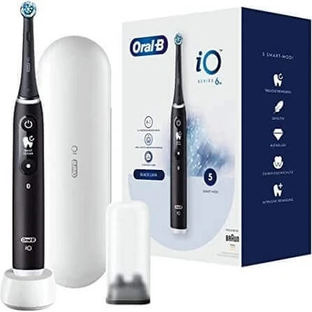 Электрическая зубная щетка Oral B iO Series 6 Black 1×1, электрическая зубная щетка: цены и характеристики