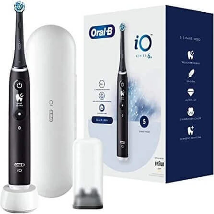 Электрическая зубная щетка Oral B iO Series 6 Black 1×1, электрическая зубная щетка: цены и характеристики