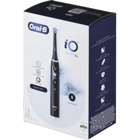 Электрическая зубная щетка Oral B iO Series 6 Black 1×1, электрическая зубная щетка: цены и характеристики