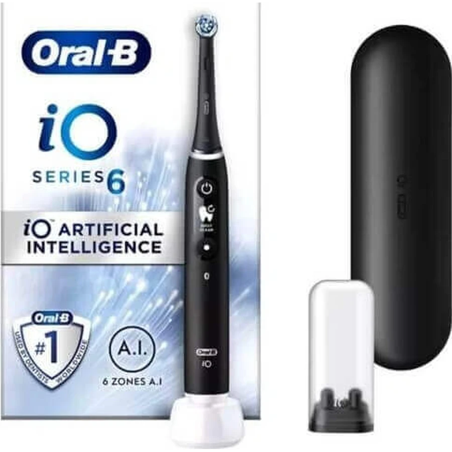 Электрическая зубная щетка Oral B iO Series 6 Black 1×1, электрическая зубная щетка: цены и характеристики