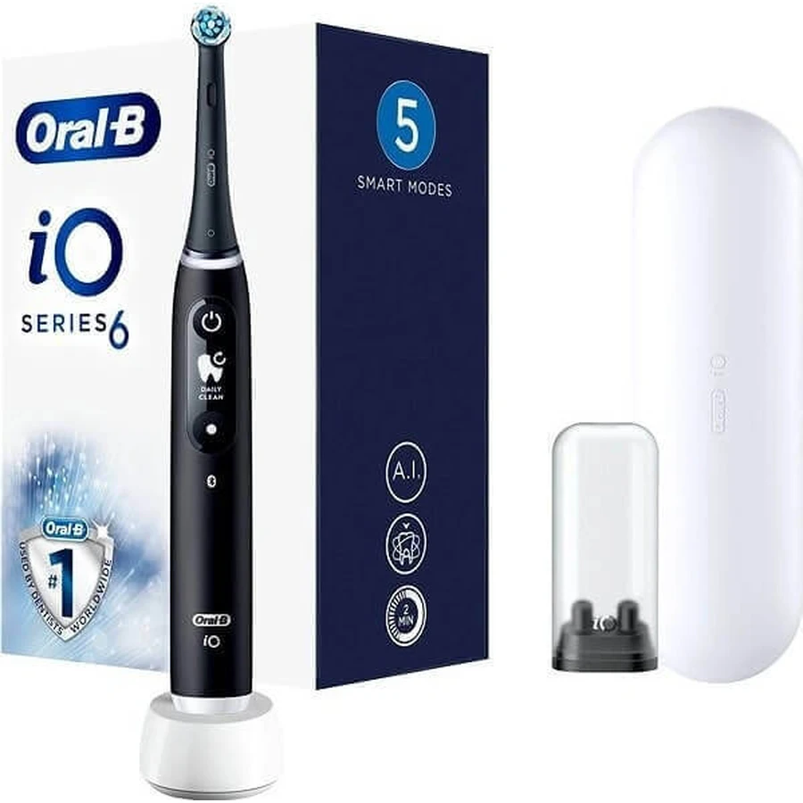 Электрическая зубная щетка Oral B iO Series 6 Black 1×1, электрическая зубная щетка: цены и характеристики