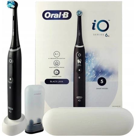 Электрическая зубная щетка Oral B iO Series 6 Black 1×1, электрическая зубная щетка: цены и характеристики