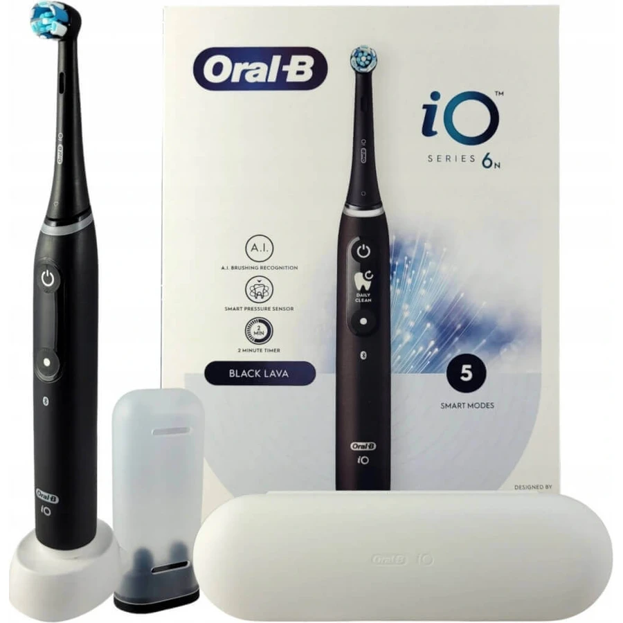 Электрическая зубная щетка Oral B iO Series 6 Black 1×1, электрическая зубная щетка: цены и характеристики