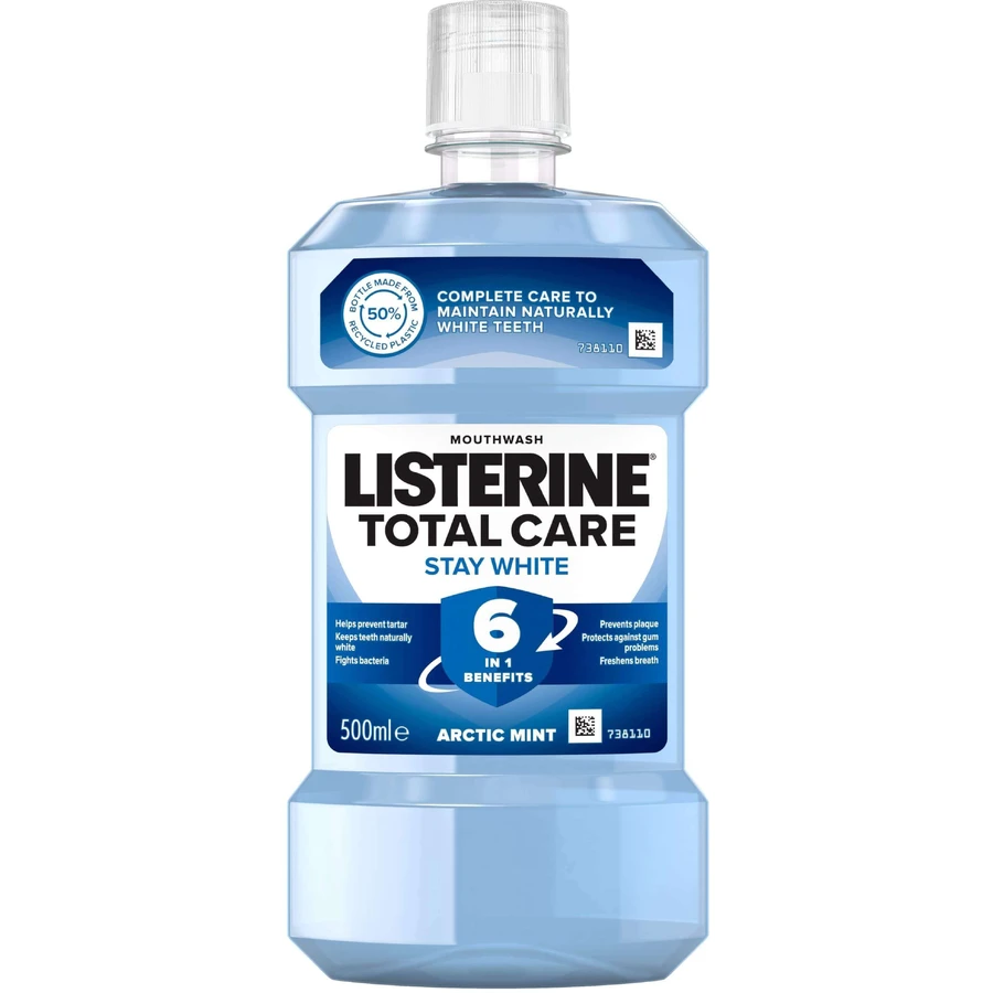 Ополіскувач для порожнини рота Listerine STAY WHITE 500 мл: ціни та характеристики