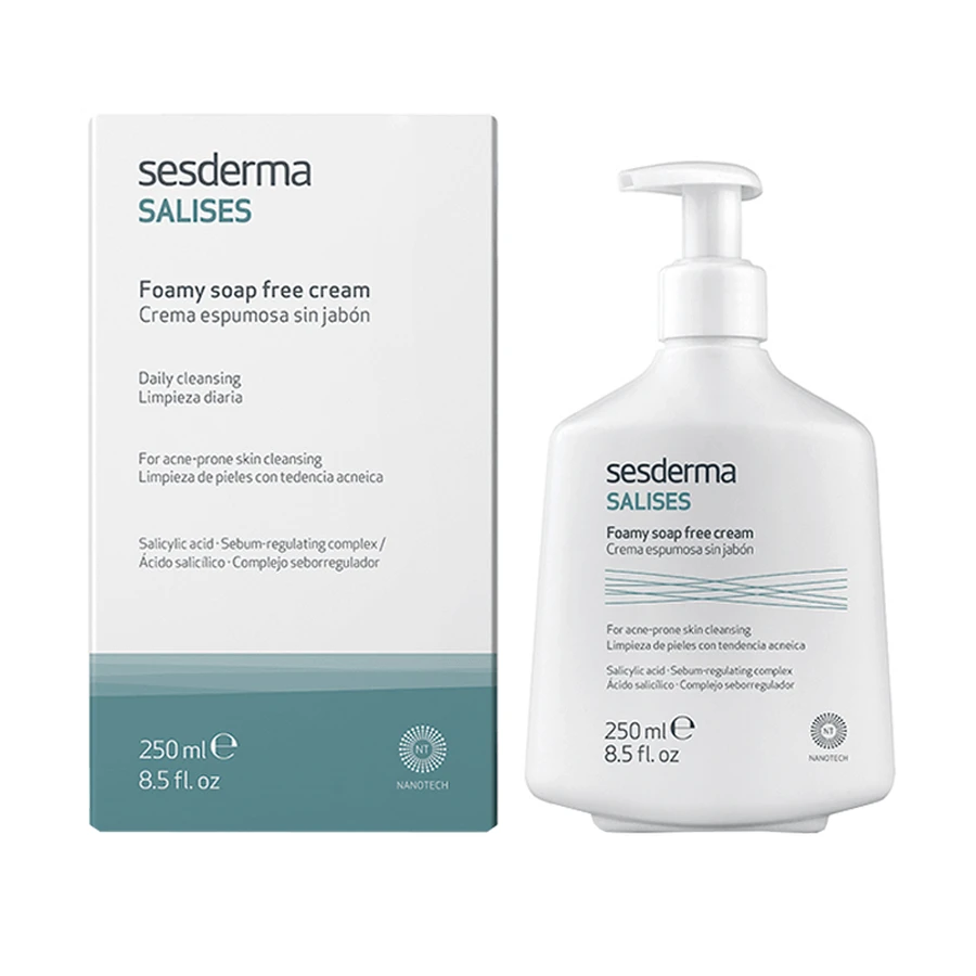 Sesderma Salises, крем для вмивання обличчя, що піниться, без мила, 250 мл: ціни та характеристики