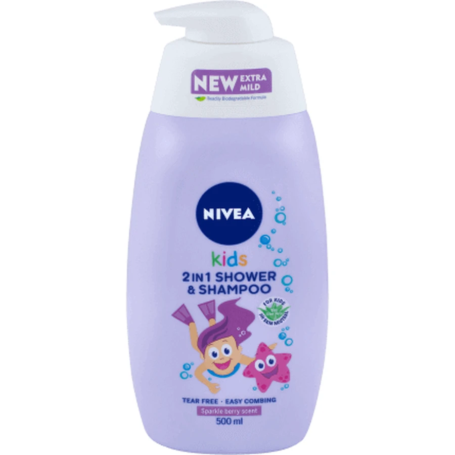 Гель для душа Nivea Kids 2 в 1 с грушевыми фруктами, 500 мл: цены и характеристики
