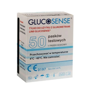 Тест-смужки для глюкометрів Glucosense, 50 шт.
