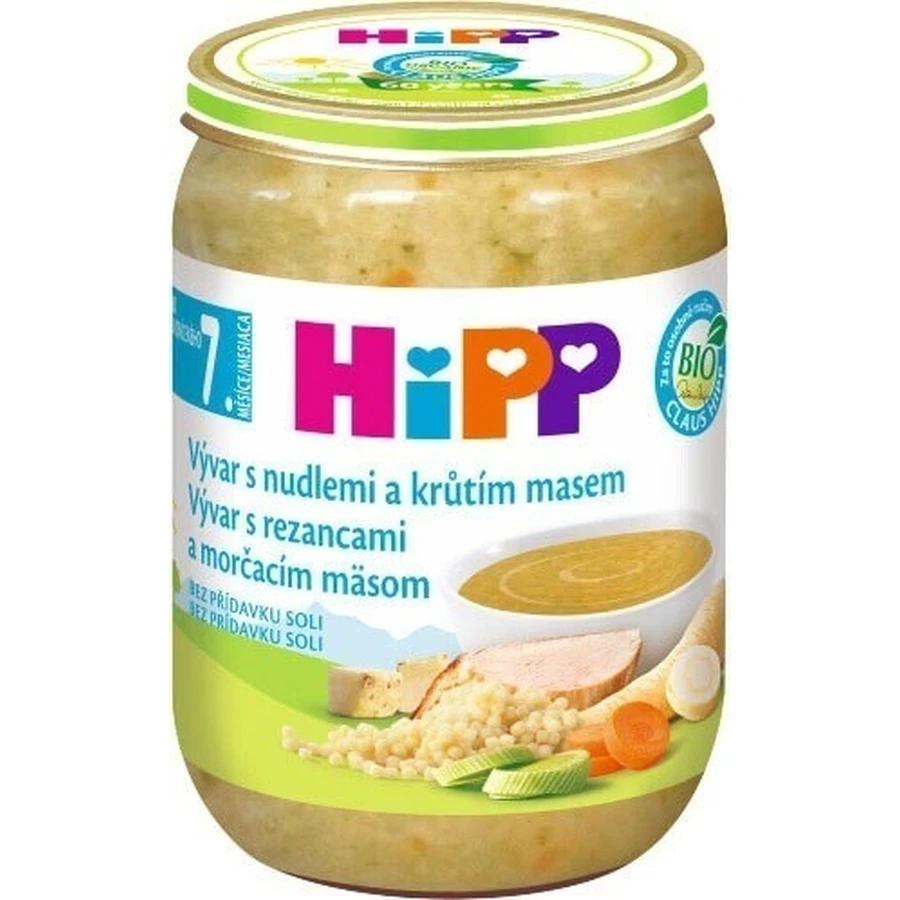 HIPP БИО ВИВАР С ТУРЦИЕЙ И ТУРЦИЯМИ 1×190 г, закваска, бульон: цены и характеристики
