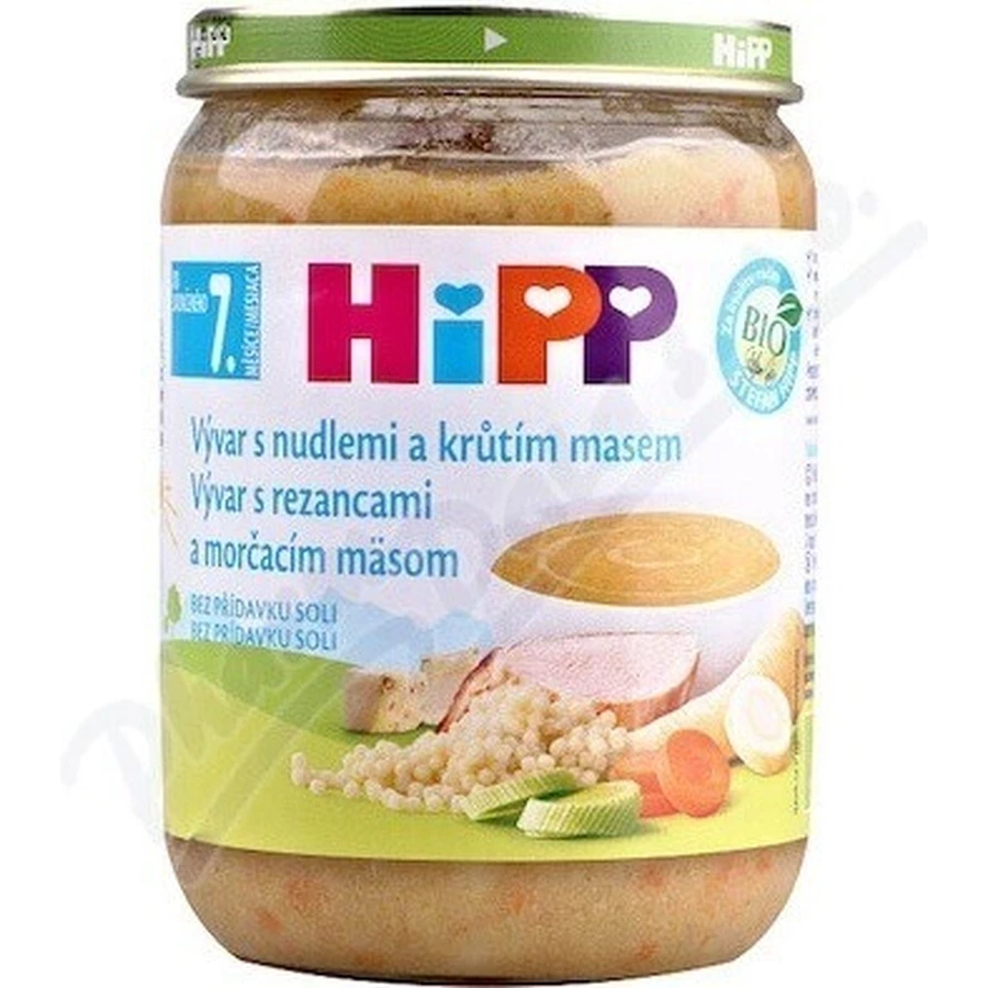 HIPP БИО ВИВАР С ТУРЦИЕЙ И ТУРЦИЯМИ 1×190 г, закваска, бульон: цены и характеристики