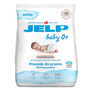 Jelp Baby 0+, гипоаллергенный стиральный порошок, белый, 1,35 кг