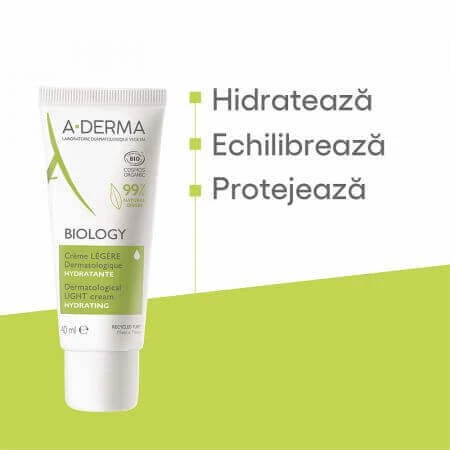 A-Derma Biology Легкий увлажняющий крем, 40 мл: цены и характеристики