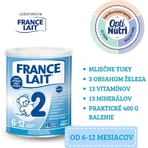 France Lait 2 последующая молочная смесь с 6-12 месяцев 1×400 г, молочная смесь с 6 месяцев: цены и характеристики
