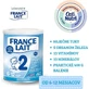 France Lait 2 последующая молочная смесь с 6-12 месяцев 1×400 г, молочная смесь с 6 месяцев